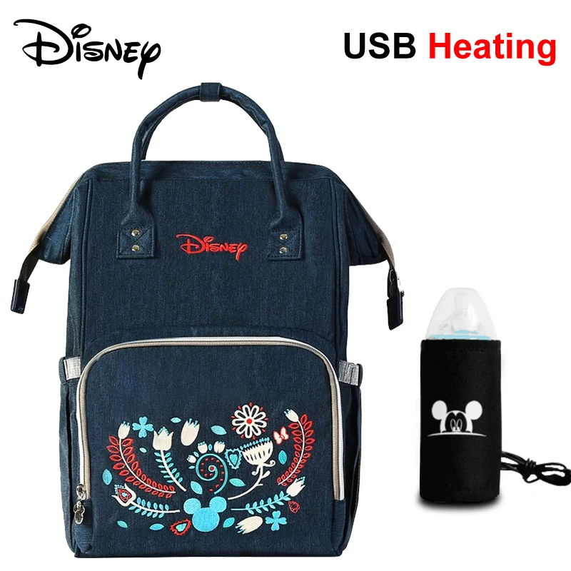 Disney сумки для ухода за материнством для мамы USB детские пеленки сумка органайзер водонепроницаемый рюкзак для коляски Дисней мама пеленания Влажные Сумки - Цвет: 6