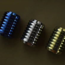 Титановый нож бусины титановый сплав резьбовой нож кулон ожерелье EDC Пряжка Паракорд кулон