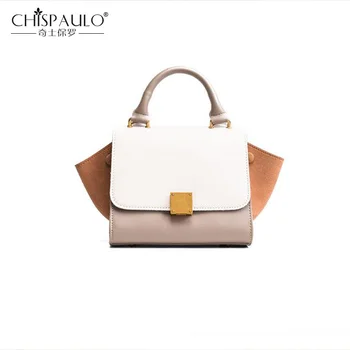 

Contrast Color Wing Bag Fashion Wild Lady Handbag European And American Shoulder Messenger Bag New PU Leather Designer Totes Bag