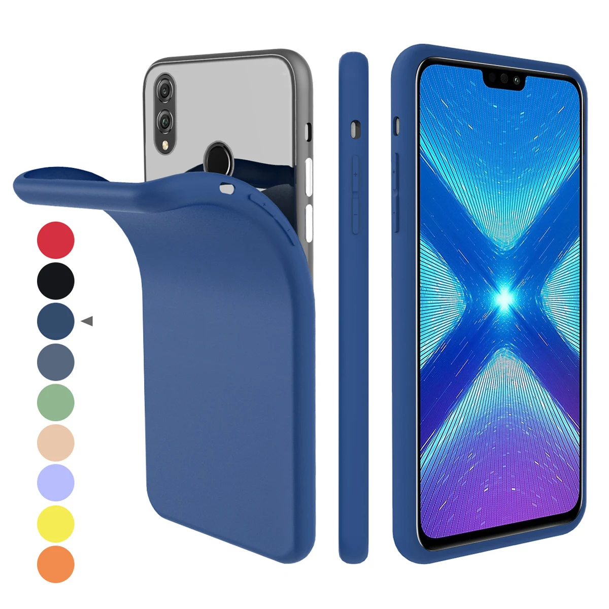 Чехол для Huawei Honor 8X 20 Pro мягкий силиконовый чехол со встроенным бархатным