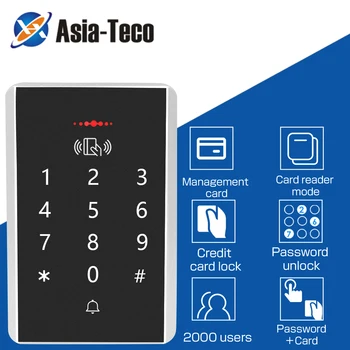 Standalone RFID Access Control Keypad Digital Panel Card Reader 125Khz Door Lock System 2000 Users for Security 1