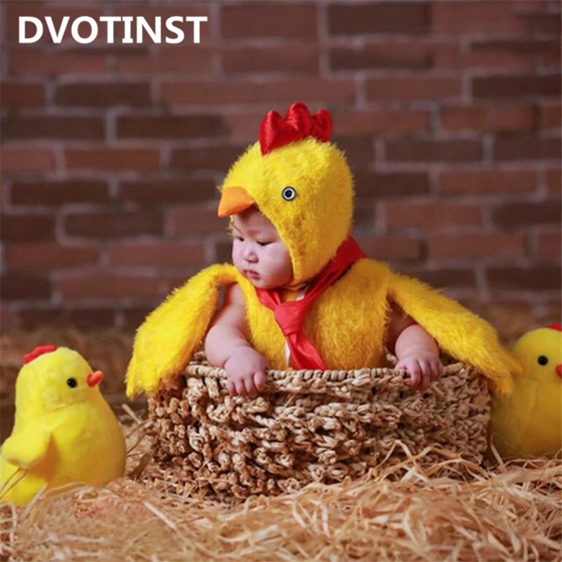 Dvotinst новорожденных Подставки для фотографий Животные костюм с фруктами +