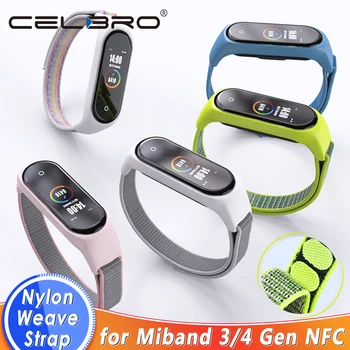 

For Xiaomi Mi Band 4 Bracelet Correa Pulsera for Mi Band 4 NFC Strap Miband 4 3 5 Sport Nylon Watch Wrist Bracelets M3 M4 Plus