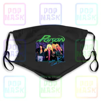 

Anti Pollution Mask Poison Nothin But A Good Time Rock Band Album Cover Art Tour Merch Replaceable Filter Anti-PM2.5