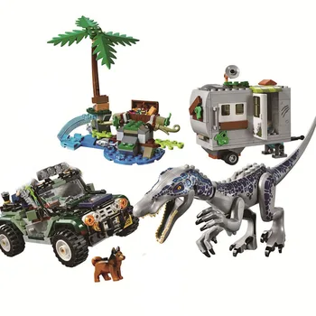 

75935 456pcs Jurassic Dinosaurs Baryonyx The Treasure Hunt Building Blocks 11335 Bricks Toys For Children Grinch Christmas