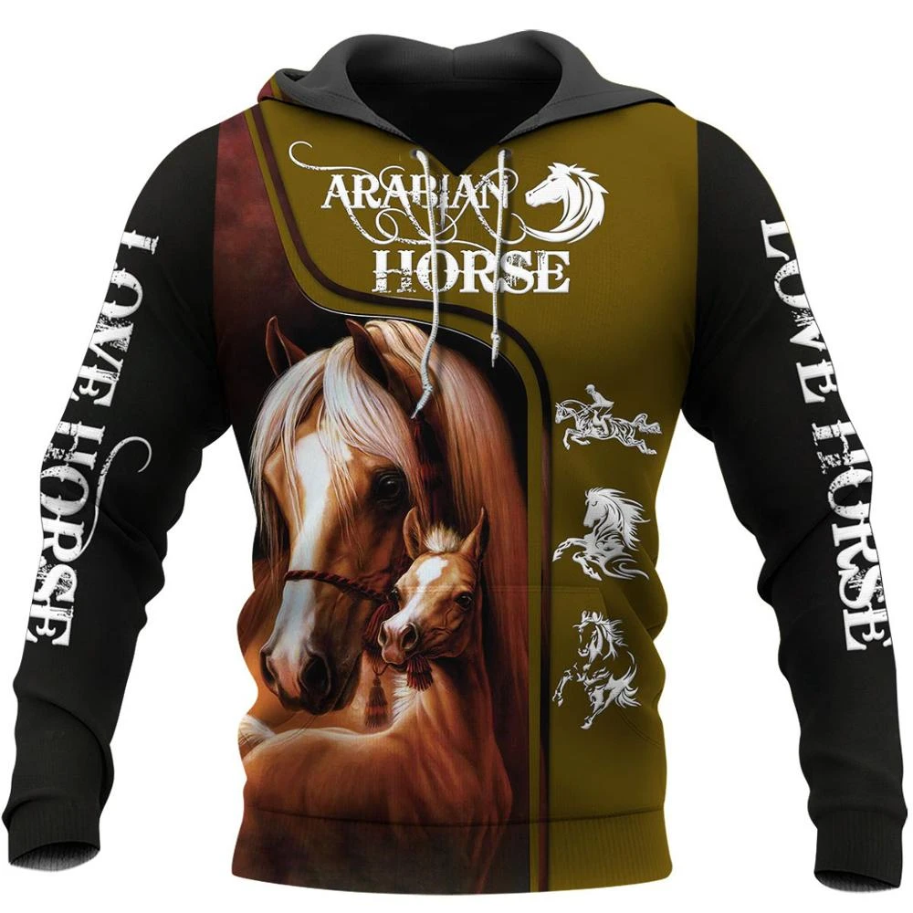 Animal horse 3D Print women /mens Pullover Casual Hoodies tops Sweatshirts S-5XL