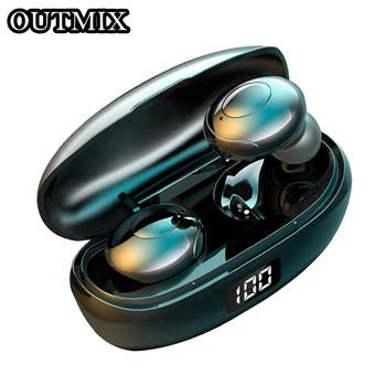 

OUTMIX Mini TWS Bluetooth 5.0 Earphone Wireless Headset HD Call HI-FI Sound Earpiece Earbuds