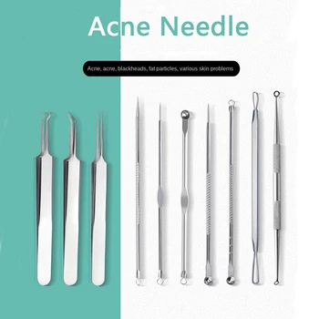 

Acne Nose Blackhead Remover White Head Black Head Tool Pimple Extractor Skin Care Acne Removal Needle Stainless Steel Dropship