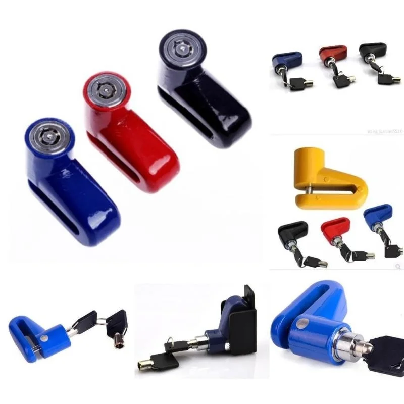 Safety Lock Anti Theft Disk Disc Brake Lock Motorcycle Bicycle Wheel Moped Scooter Disk Rotor Bicycle Lock for Bike Accessories