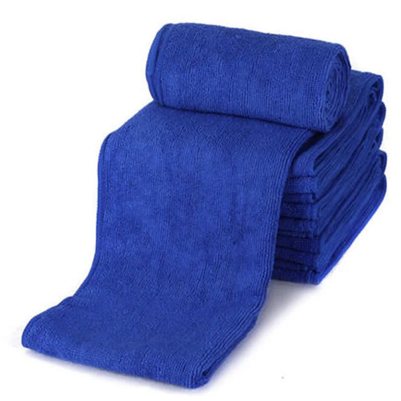 

50pcs Microfiber Water Absorbent Clean Cloth 30cm*30cm Blue Towels For Car Home