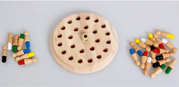 Детская Деревянная шахматная палочка с памятью, забавная настольная игра с блоком, обучающая цветная Когнитивная игрушка для детских настольных игр