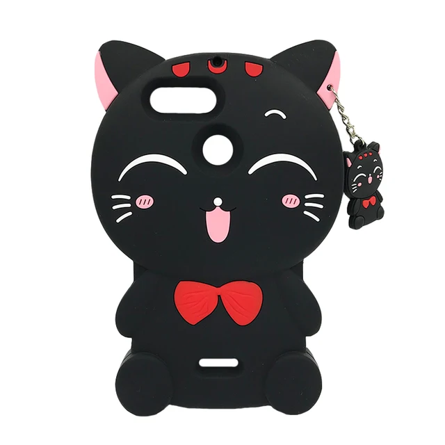 For Xiaomi Redmi 6A Case 3D Silicon Lucky Cat Bear Unicorn Cupcakes Cute Cartoon Soft Phone Cover For Xiaomi Redmi 6 / 6A 5.45
