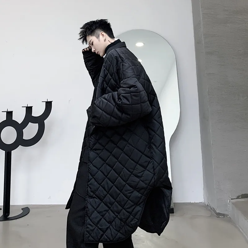 Мужская стеганая хлопковая рубашка, стильная куртка, пальто, Мужская ...