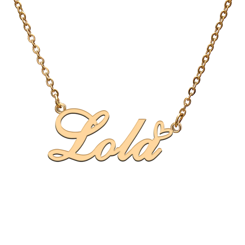 

Custom Personalized Name Necklaces for Lola Best Friends Birthday Christmas Mother Days Jewelry Gifts
