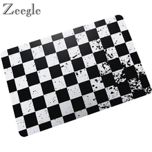 Zeegle резиновый коврик для входной двери, коврик для пола, Противоскользящий коврик для ванной комнаты, водонепроницаемый коврик для душа, полосатый коврик для двери с принтом