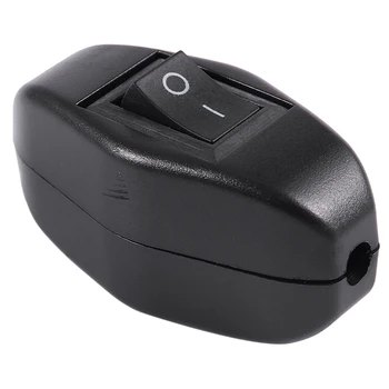 

New Black Bedroom On Off Button In Line Switch 6A/250VAC 10A/125VAC