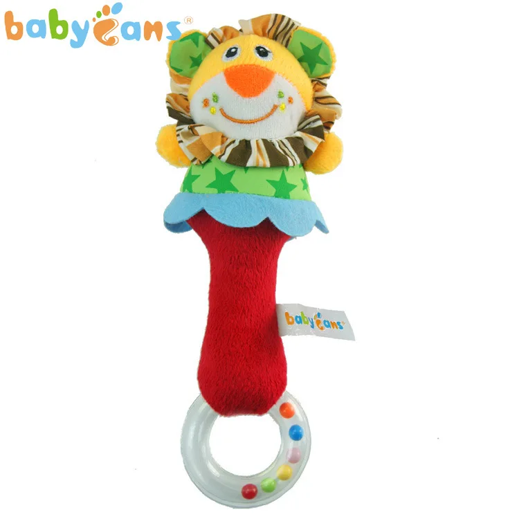 Manufacturers Hot Sales babyfans Toys for Children And Infants Rattle Baby shou yao bang Transparent Ring Teether Rattle