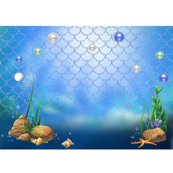 

Photography Backdrop Mermaid Scales Glare Birthday Banner Photo Studio Booth Background Newborn Baby Shower Photocall