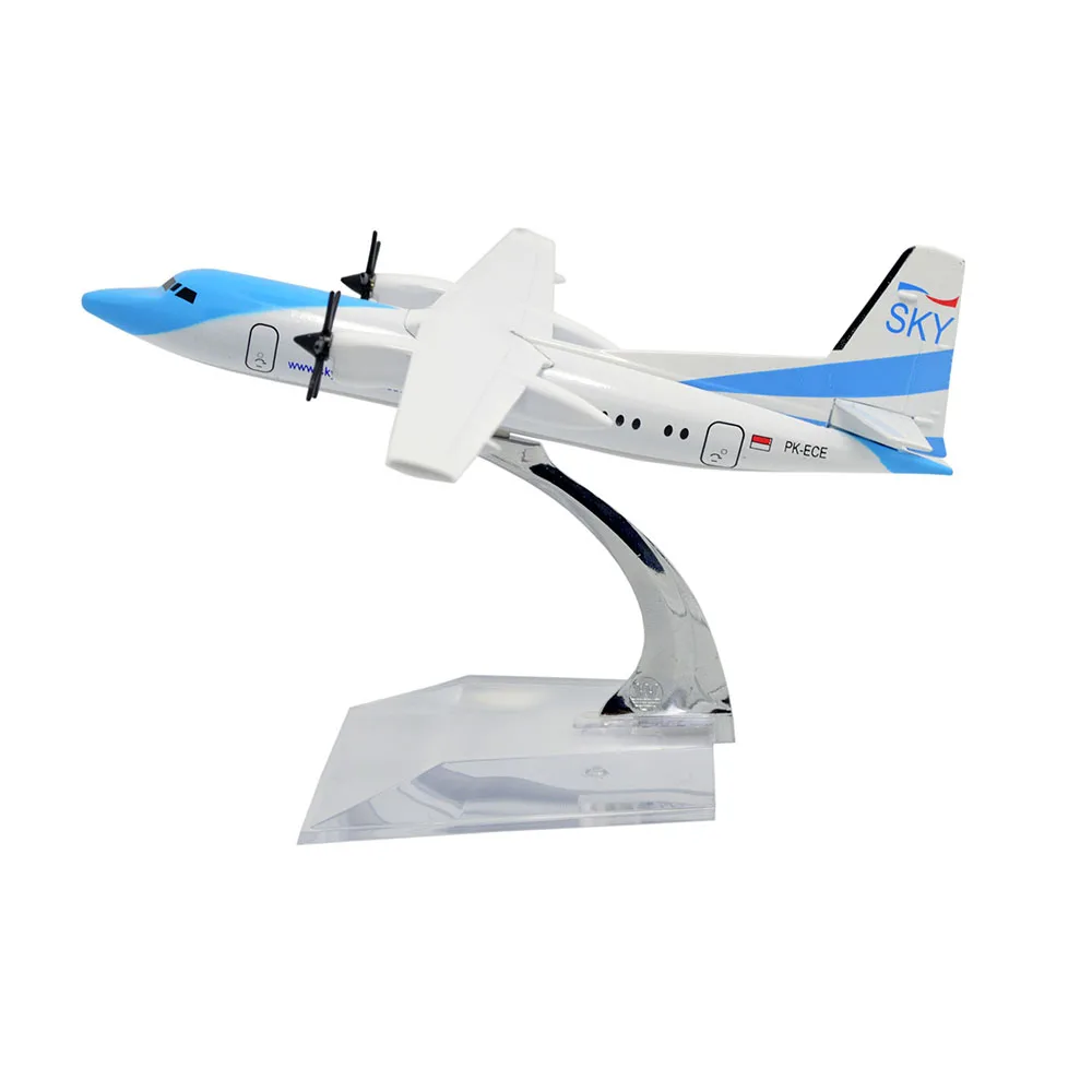 Династия Тан (TM) 1:400 16 см Fokker f50 небо авиационная металлическая модель самолета