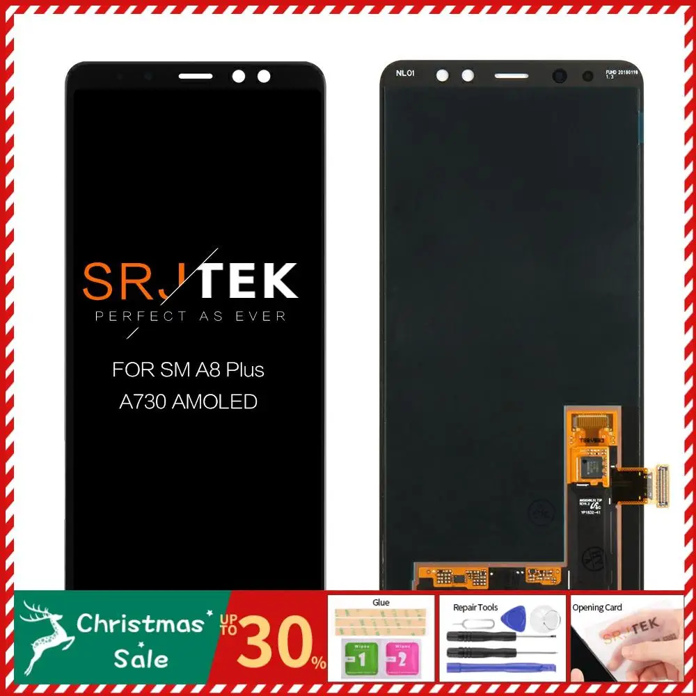 AMOLED Display LCD For SAMSUNG Galaxy A8 Plus A730 LCD Display Touch Screen Digitizer Replacement For SAMSUNG A730 LCD