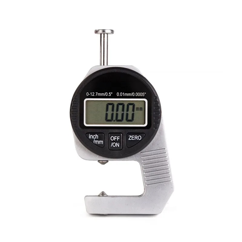 

Mini 0.01mm Digital Thickness Gauge Meter 0-12.7mmmm Large LCD Electronic Dial Indicator Sponge Thickness Measure Tool