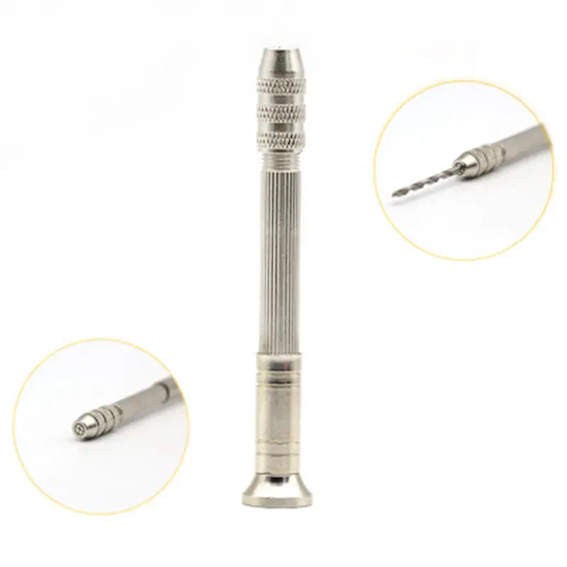 1 Set Metal Hand Drill Equipments Uv Resin Epoxy Mold Tools With 0.8mm-3.0mm Drill Screw DIY Jewelry Making Handmade Tools