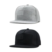 Кепка в стиле хип-хоп для женщин и мужчин на плоской подошве, американский флаг, вышитая хлопковая шляпа, головной убор, спортивная одежда для улицы с регулируемой застежкой сзади