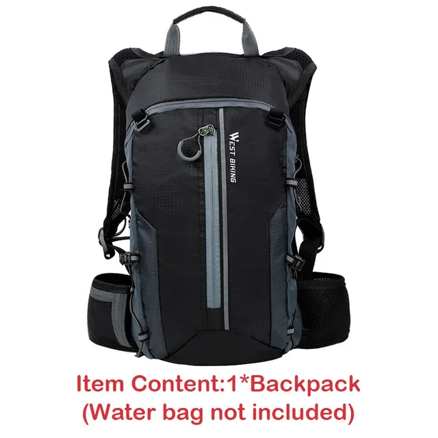 Grey Bag Only Водонепроницаемая велосипедная сумка, Велоспорт рюкзак дышащий 10L Сверхлегкий велосипед водонепроницаемая сумка для альпинизма Велоспорт гидратации рюкзак - Цвет: Grey Bag Only