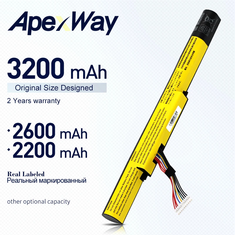 Аккумулятор ApexWay L12S4K01 L12L4K01 для ноутбука LENOVO Ideapad Z400 Z400S Z400A Z400T Z510 Z510A Z500