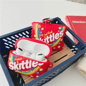 

ChildFruit Candy Rainbow Candy 3D Case for AirPods 1 2 3 Pro Charge Box Soft Silicone Wireless Bluetooth Earphone Protect Cover