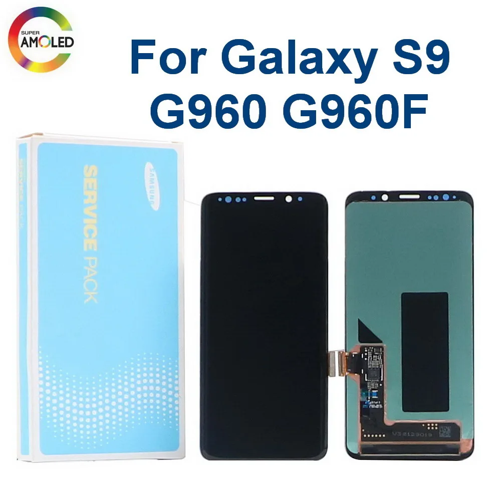 

Original 5.8 ''AMOLED LCD screen for Samsung Galaxy S9 G960 G960F with Dead pixel LCD Display Touch screen digitizer with frame