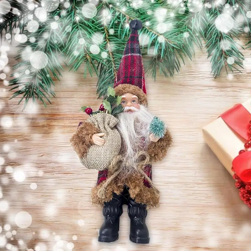 Рождественская Милая тканевая безликая кукла, имитация Санта Клауса, анимированная кукла, фигурка, игрушка, рождественские подарки, Декор, украшения, вечерние, домашний декор