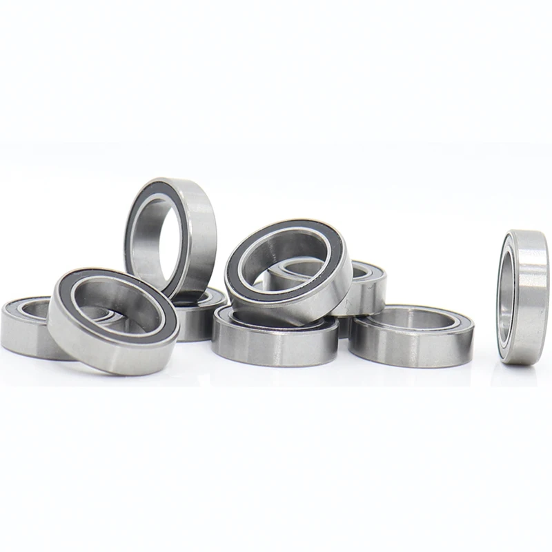 rolamento preto seco impressão chrome rolamentos de esferas de aço com selo de borracha preta