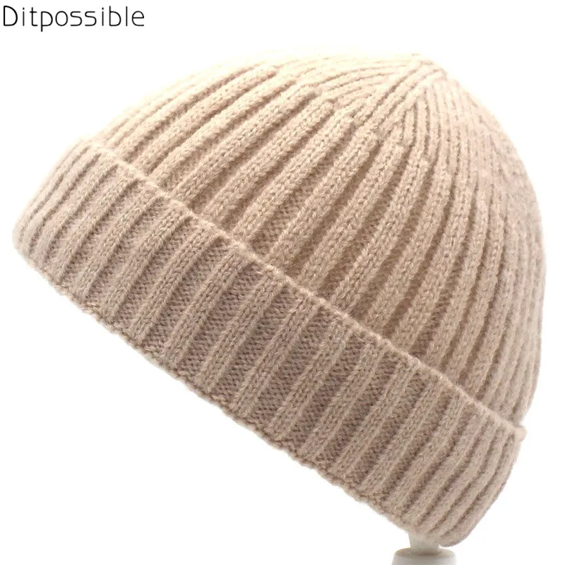 

Ditpossible new short knitted beanies hats for women men winter hat touca gorro beanie skullies cap hat