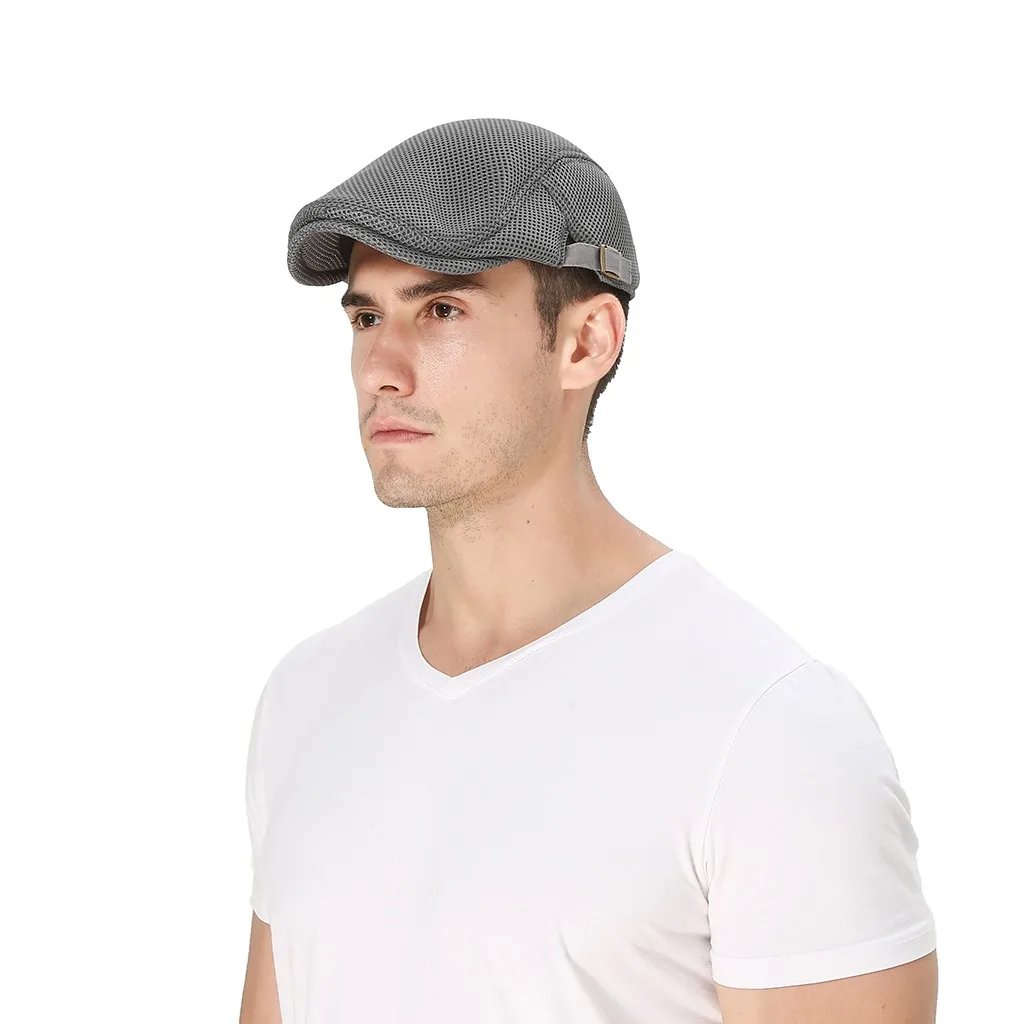 Мужские и женские кепки с козырьками, мягкие одноцветные шапки, повседневные дышащие летние шапки, регулируемый сетчатый берет, кепки, кепки от солнца колпачки