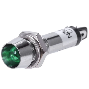 

8mm LED Dashboard warning light 12V control indicator light Green 1pz