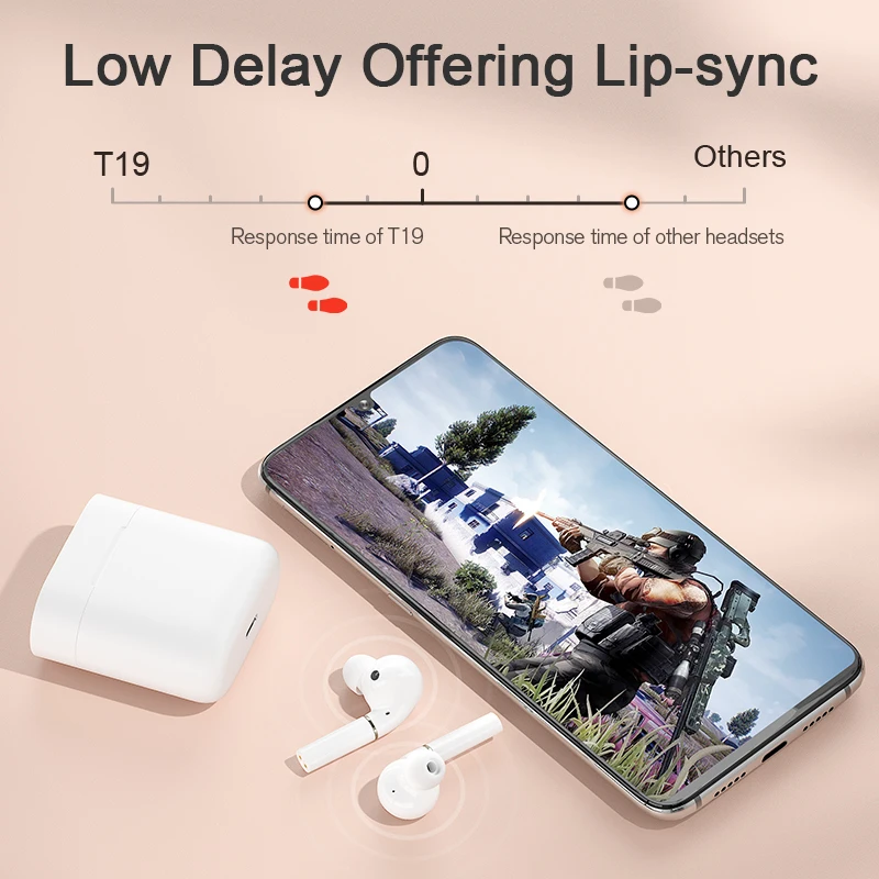 Haylou T19 Bluetooth Headphones Wireless Charging