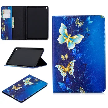 

PU leather Smart fold Stand Painted cover case For iPad mini 5 Case Stand Auto Wake Sleep 2019 7.9 inch A2124 A2125 A2126 A2133
