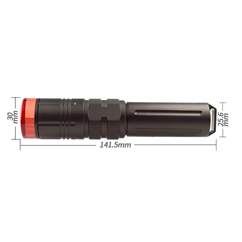 Aluminum Alloy Diving Flashlight Waterproof Torch Bright LED Submarine Light LED waterproof rotating zoom flashlight#2O05