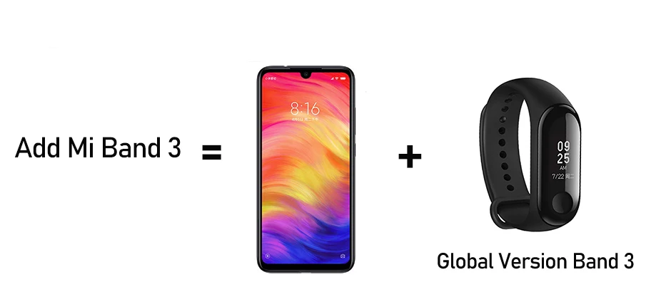 redmi note 7 +手环3