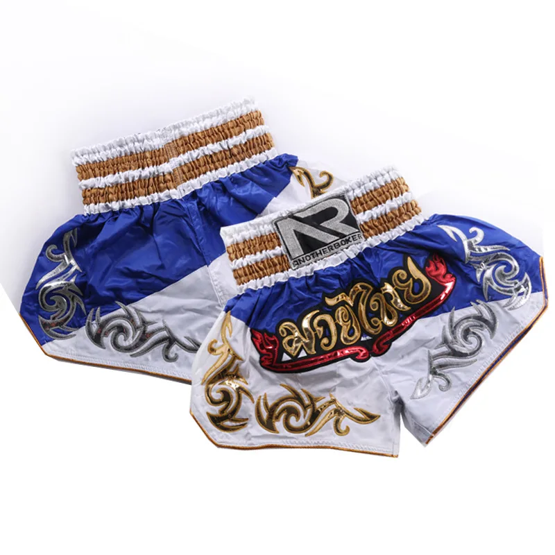 Comprar 2020 pantalones de boxeo para hombres con impresión de MMA pantalones cortos de lucha con agarre corto de poliéster Kick Gel boxeo pantalones de Muay Thai pantalones cortos de boxeo