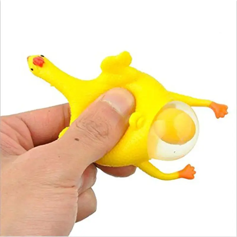 3 пачки сжать цыпленка укладка Яйцо Брелок, снятие стресса Vent Tricky Toys кляп подарок от lanlan
