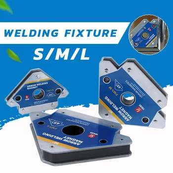 

1Pc Multi-angle Magnet Welding Holder Arrow Magnetic Clamp 45/90/135 Degree For Welding Magnet 55LBS 110LBS 165LBS Iron Tools