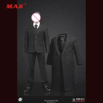 

Scale 1/6 POPTOYS X11 Male Housekeeper Dress Suit Long Coat Clothes Set Fit 12'' male figure body in stock