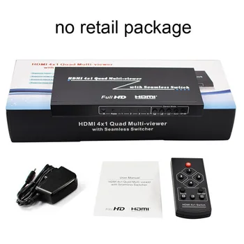 

4K 2.5K Seamless HDMI Multi-Viewer Switcher 4 In 1 Out Computer Accessory Picture Splitter Display DNF Office 1080P KVM Switches
