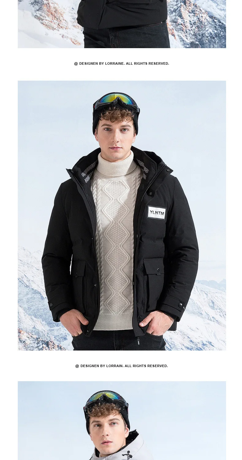 MEN'S down Jacket Men's Short-Style Coat Slim Fit Stand Collar Cold Tops Youth Business Casual Coat