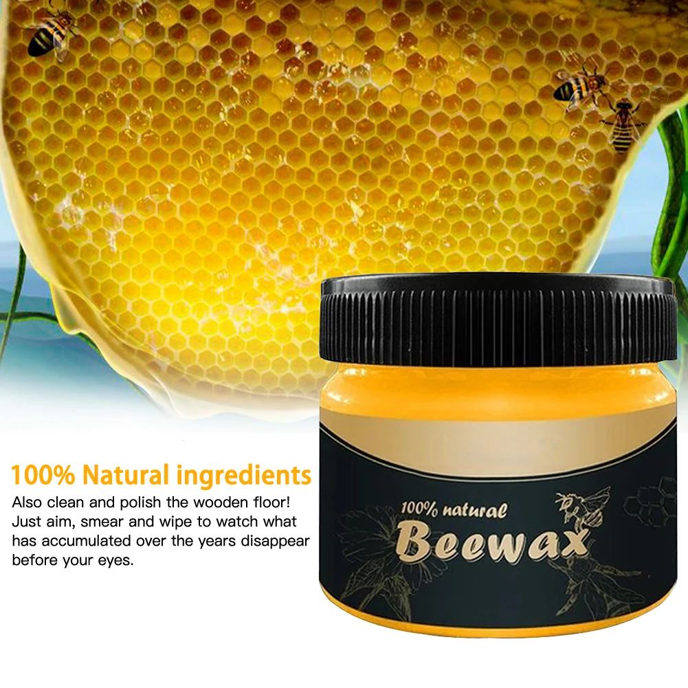 Fast delivery Organic Natural Wax Wood Seasoning Beeswax Furniture Care Beeswax home garden laminate flooring Cleaning Tools