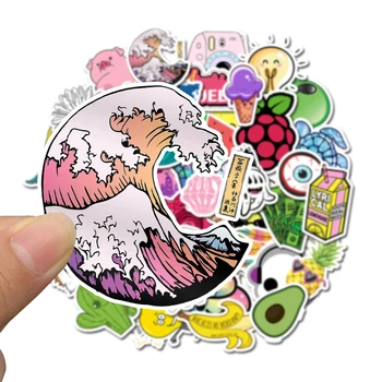 

50 PCS PVC Do Not Repeat Small Fresh Pull Laptop Graffiti Motorcycle Decorative Sticker Refrigerator Car Sticker Vinyl Decals