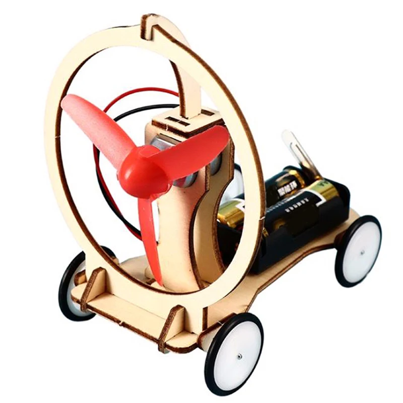 

New DIY Electric Wind Car Experiment Model Physics Science Technology Education Toy