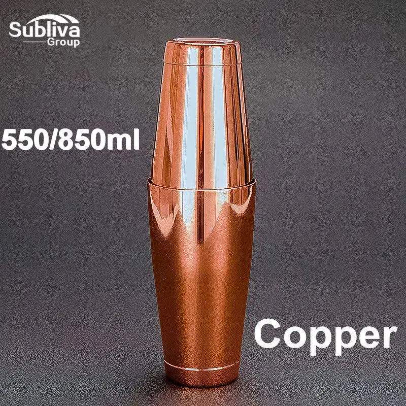 copper Нержавеющая сталь шейкер оловянный 28& 18oz Профессиональный бармен шейкер Бостонский шейкер для напитков вечерние барные инструменты - Цвет: copper